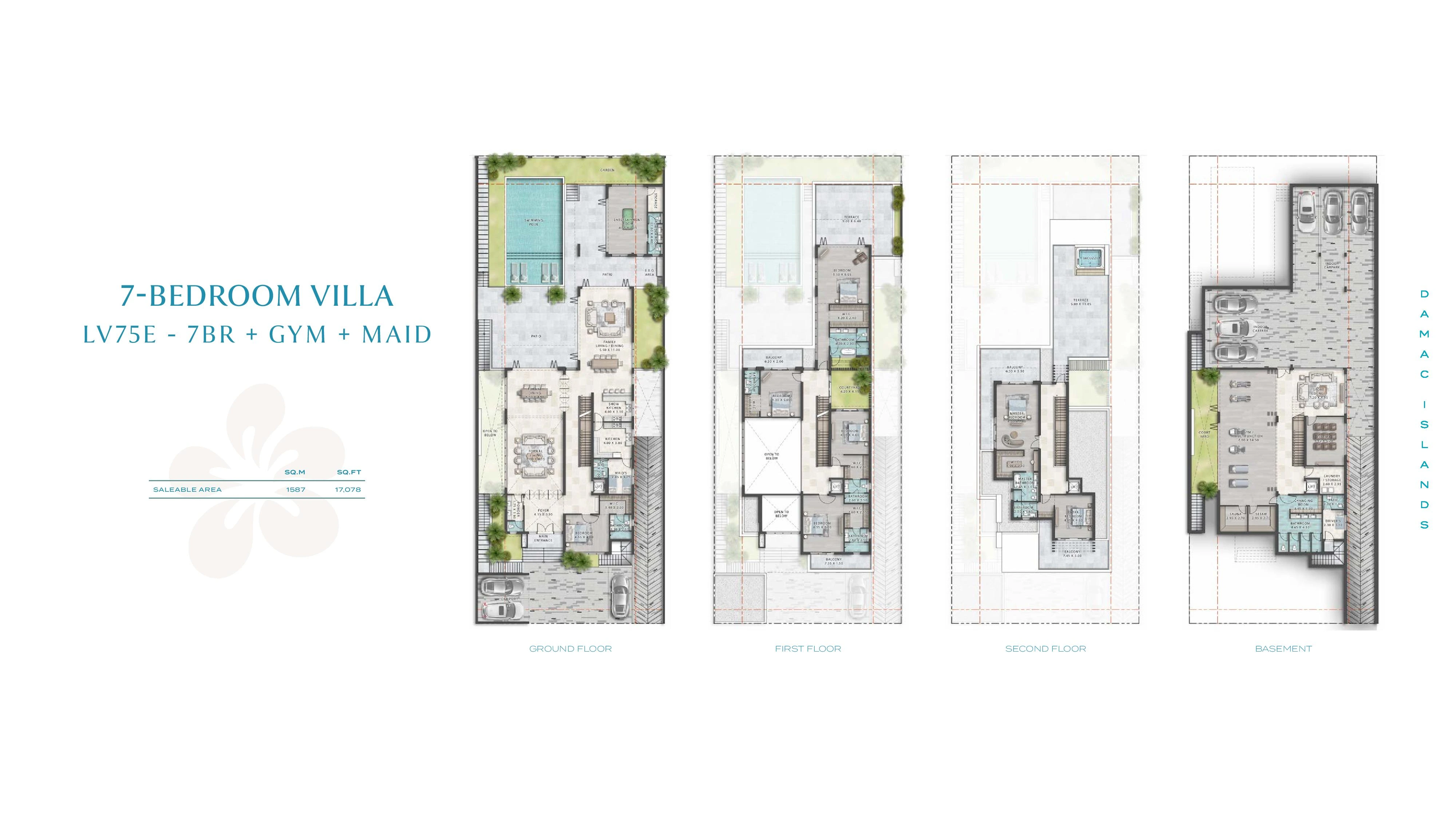 فيلا 7 غرف داماك آيلاند